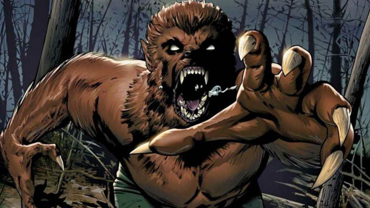Bir Marvel çizgi romanının okuyucusuna doğru ilerleyen Werewolf by Night'ın bir ekran görüntüsü