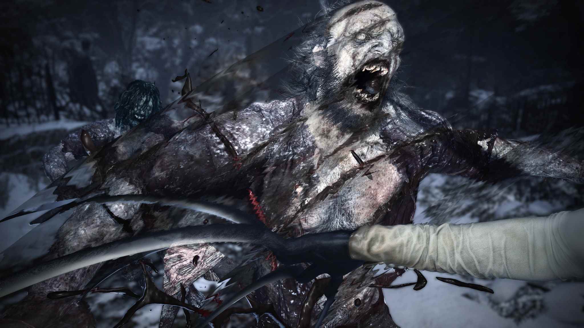 Resident Evil Village Winters'ın Genişleyen Leydi Dimitrescu Lycan'ı kesiyor