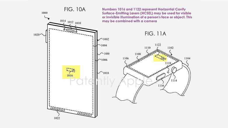 Apple'ın HCSEL teknolojisi için patent çizimleri