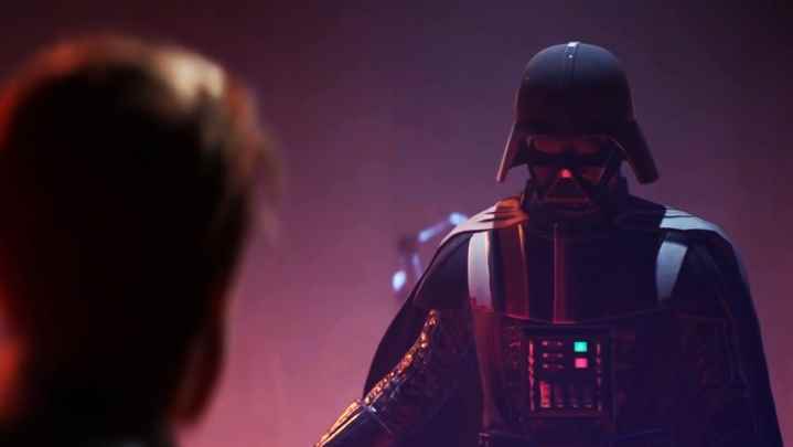 Fallen Order'daki Vader, Dokuzuncu Kardeş'i öldürdükten sonra Cal'ın önünde beliriyor.