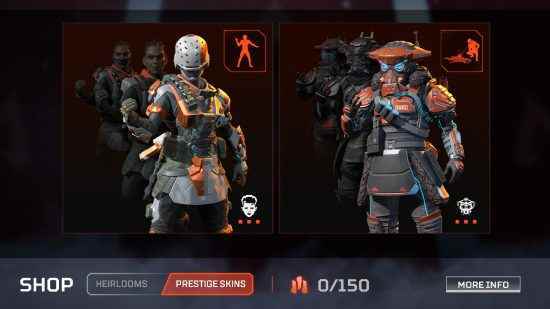 Apex Legends Heirlooms: Mağazada bulunan Bangalore ve Bloodhound prestij görünümleri