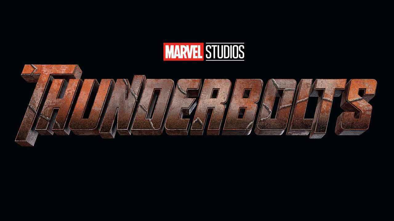 Marvel Studios'un Thunderbolts filminin resmi logosunun ekran görüntüsü