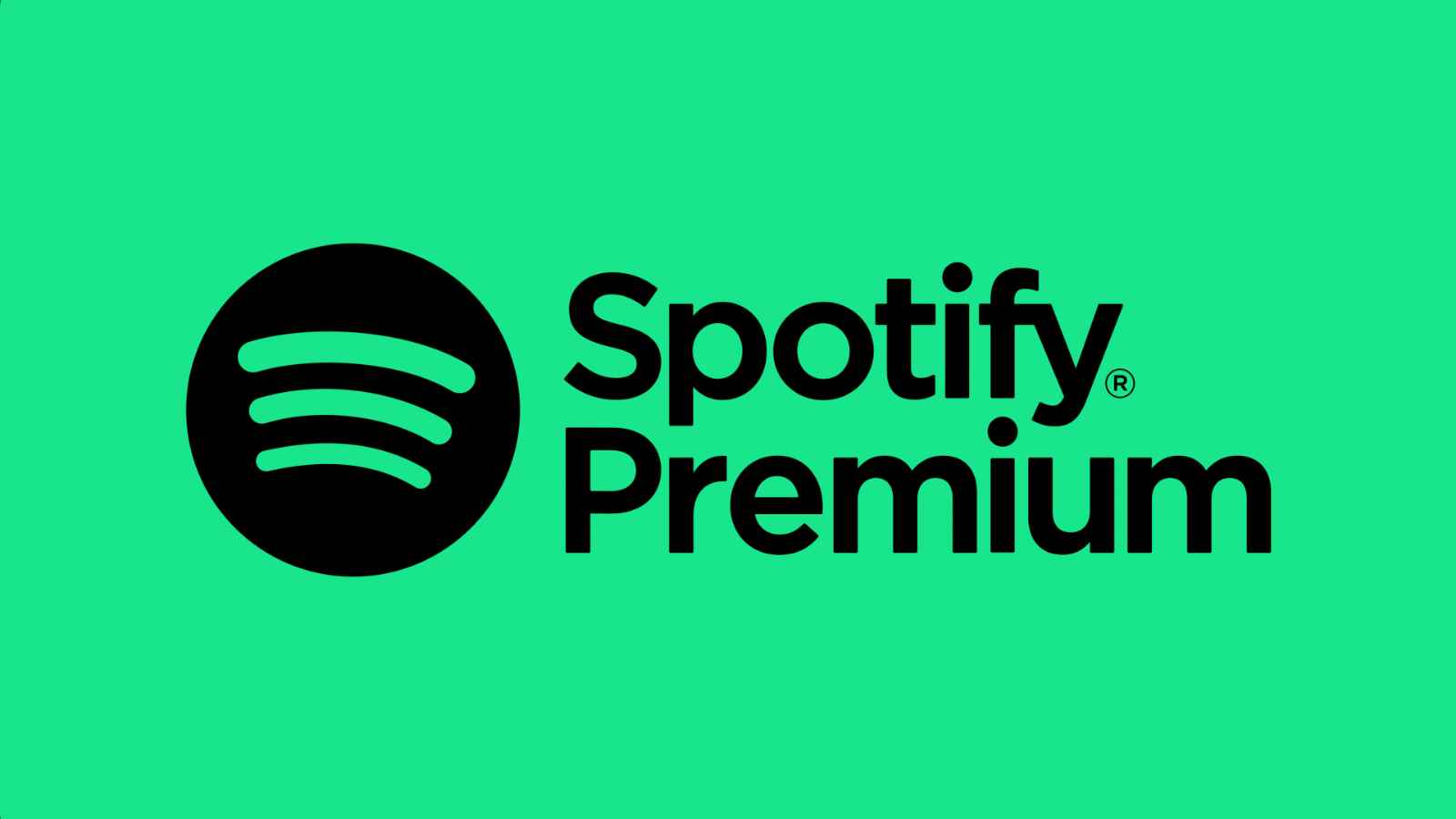 Siyah Spotify Premium markası