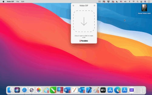 Parallels Toolbox ile GIF Yapmak