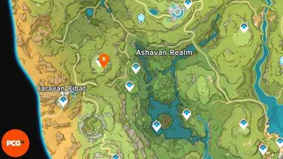 Genshin Impact Phantasmal Seeds konumları: Ashavan Bölgesi