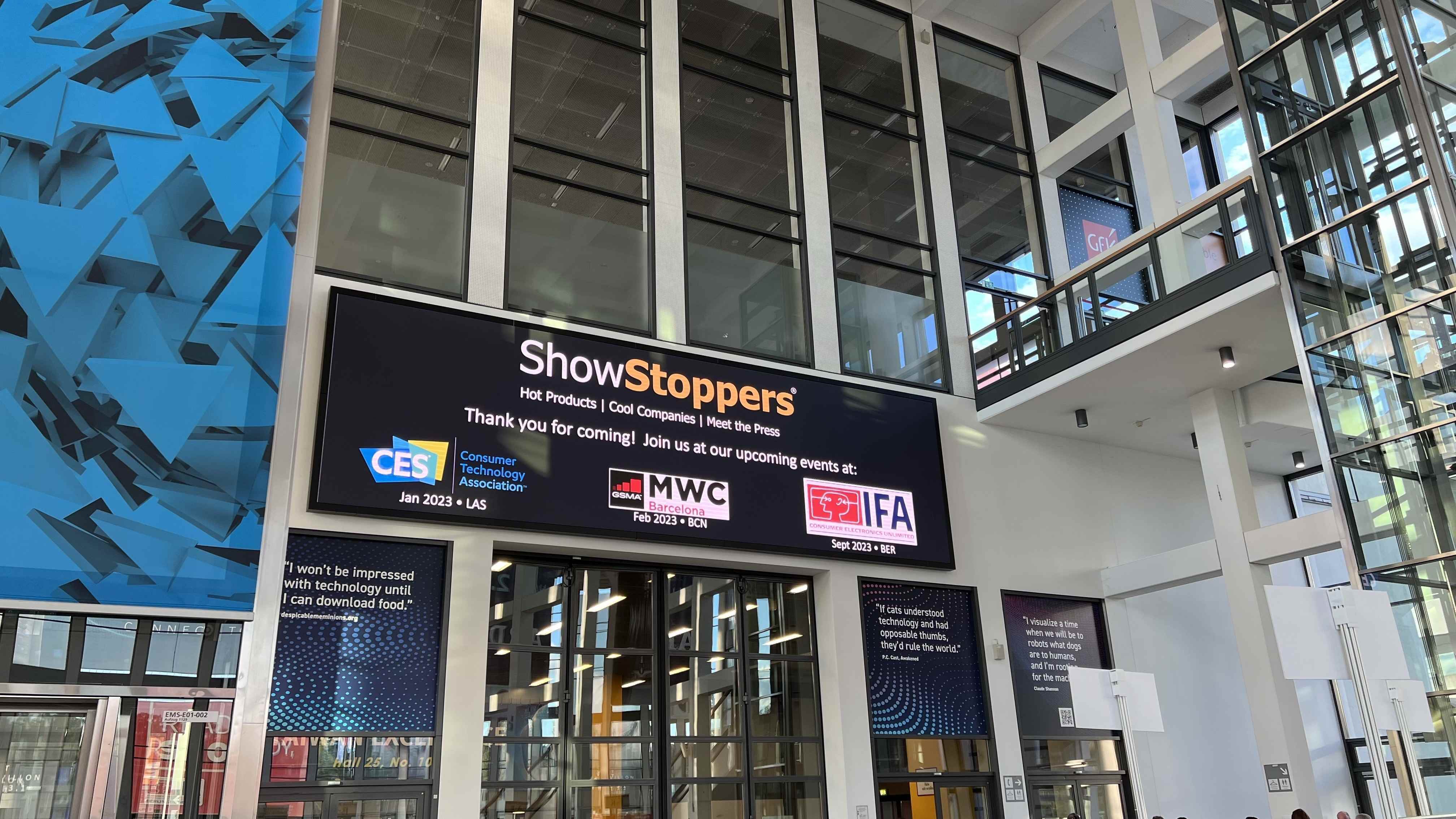 IFA 20222'de Showstoppers tabelasının bir fotoğrafı