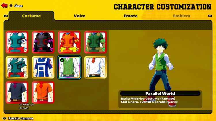 My Hero Academia: Ultra Rumble Deku Ekranı