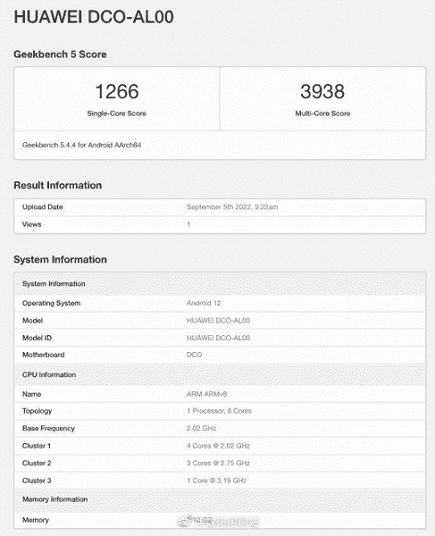 Huawei Mate 50 Pro ilk olarak Geekbench'te test edildi.  Telefon Snapdragon 8 Plus Gen 1 üzerine inşa edilmiştir.