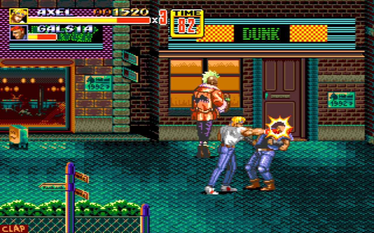 BlastEm'de çalışan Streets of Rage 2