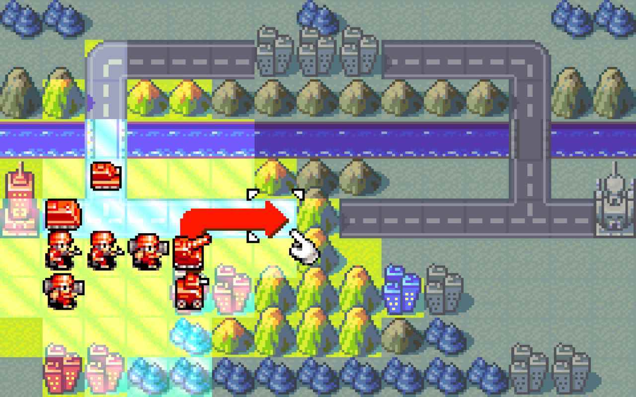 mGBA üzerinde çalışan Advance Wars