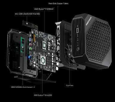 Üç litre oyun gücü.  Minisforum HX90G mini oyun bilgisayarı tanıtıldı