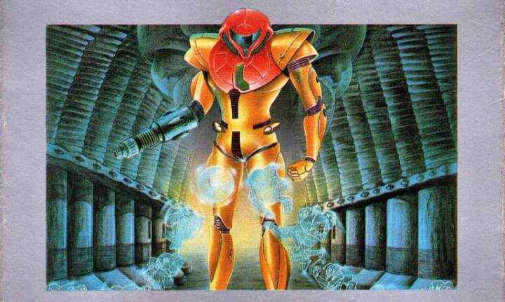 Samus, Metroid'in kapağında.