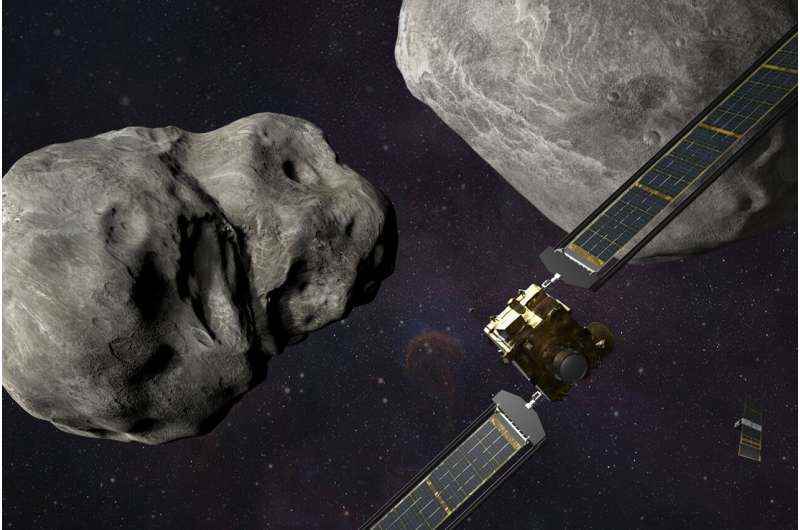 Bam!  NASA uzay aracı savunma testinde asteroide çarptı