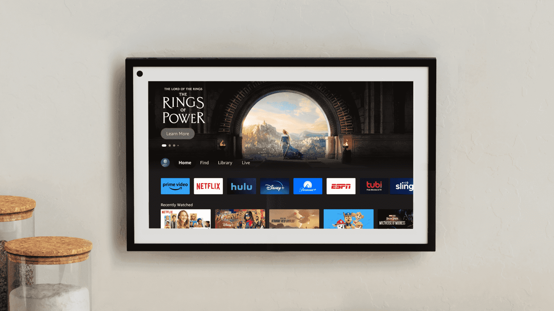 Echo Show 15'te Fire TV