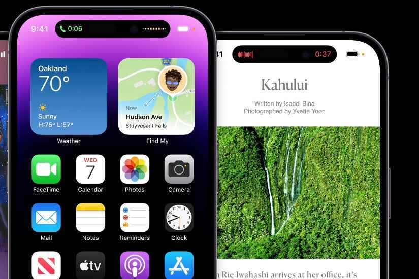 iPhone 14 Pro'nun Dinamik Adası - Normal iPhone 15 modelleri Dinamik Ada'yı elde etmek için eğildi, ancak yüksek yenileme hızı değil