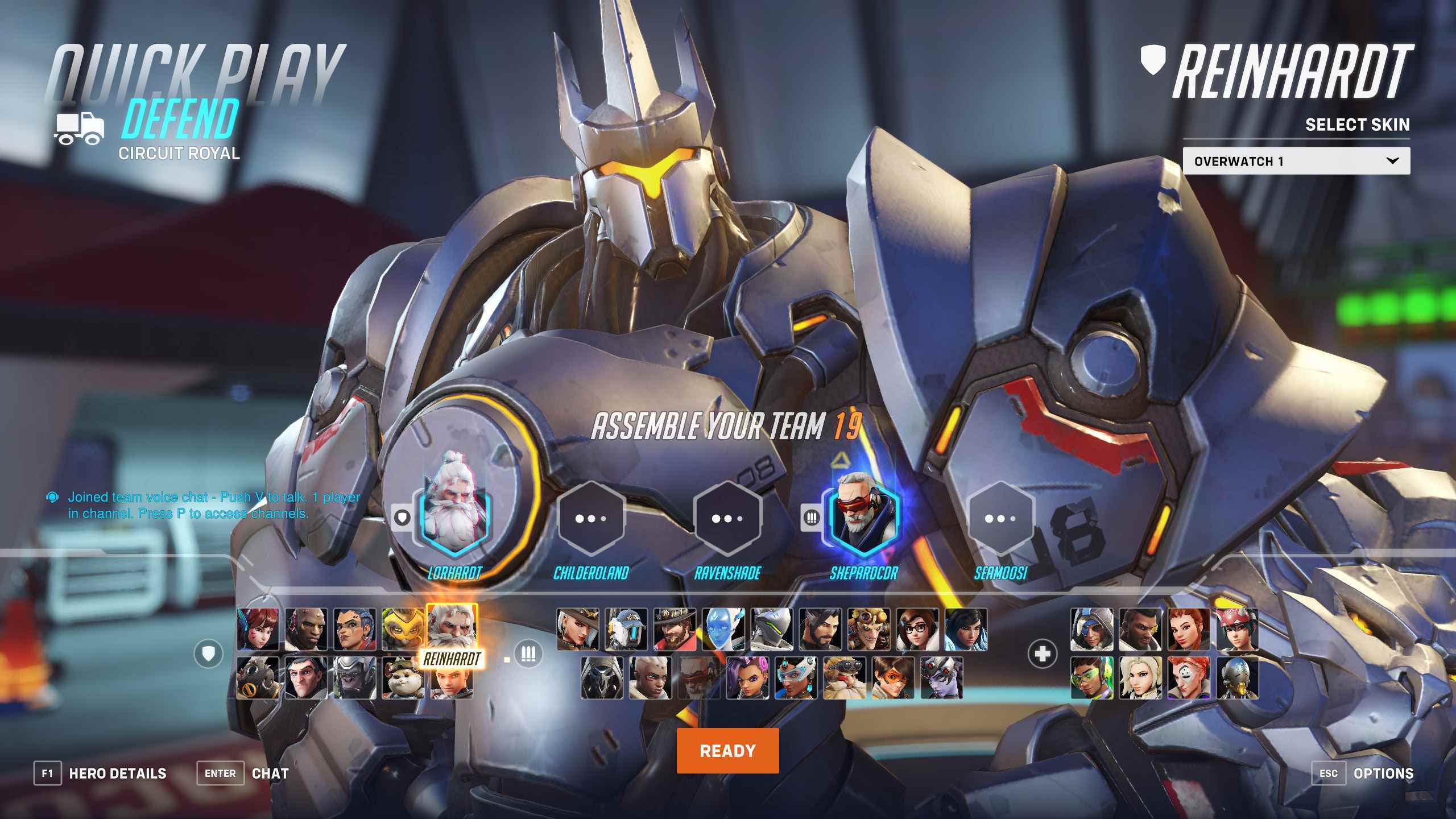 Overwatch 2'de Reinhardt.