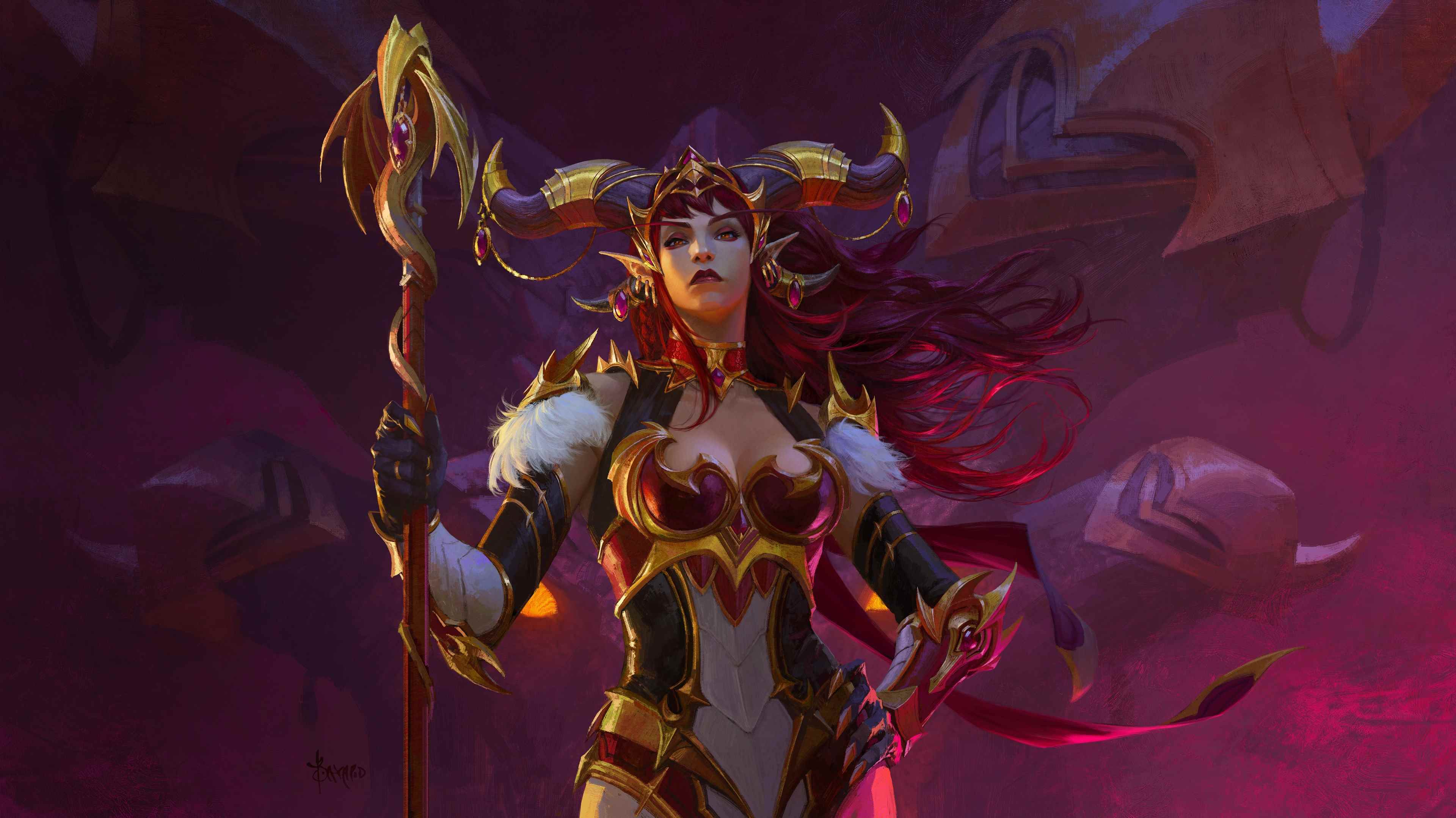 World of Warcraft: Dragonflight Alexstrasza çizimi