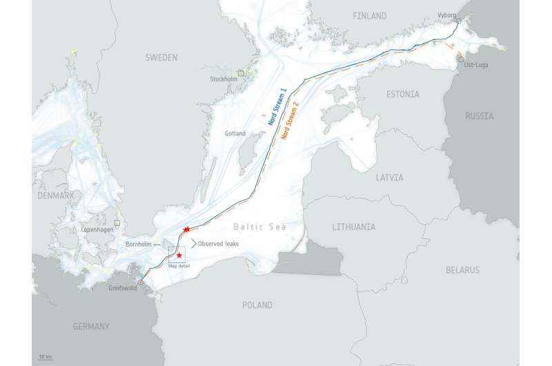 Uydular, Nord Stream sızıntısında metan dumanı tespit etti