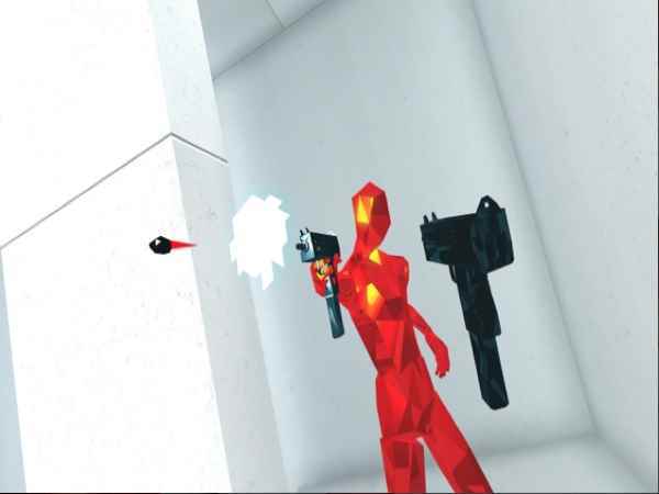 Superhot VR'nin bir ekran görüntüsü