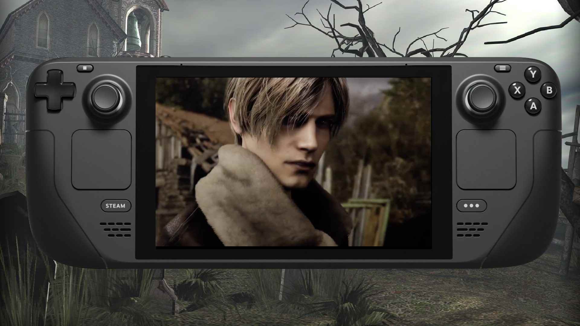 Resident Evil 4 sistem gereksinimleri: Mezarlık zeminli Steam Deck'te Leon Kennedy