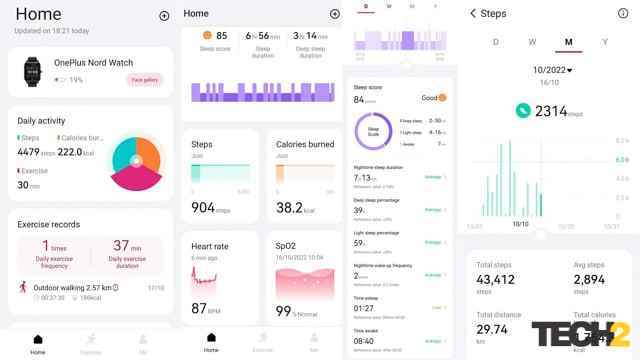 OnePlus Nord Watch İnceleme N Sağlık uygulaması verileri