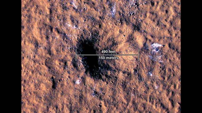 NASA'nın InSight arazi aracı, Mars'ta çarpıcı meteoroid etkisini tespit etti