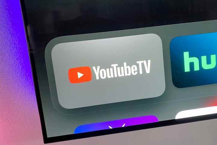 Apple TV'de YouTube TV uygulaması simgesi.