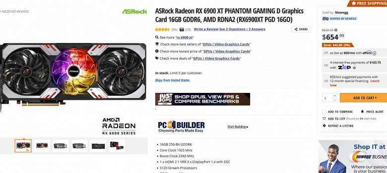 GeForce RTX 3090 eBay'de 750$'a satılıyor, yeni Radeon RX 6900 XT Newegg'de sadece 655$'a satılıyor