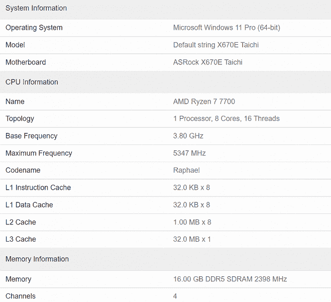 AMD, belki de en azından bu işlemci 90 dereceye kadar ısınmayacak?  65 watt'lık Ryzen 7 7700 gerçekten var ve testte zaten tespit edildi