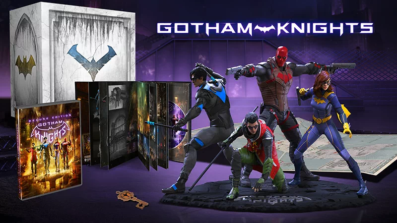 Gotham Knights Collectors Edition içeriğini gösteren resim