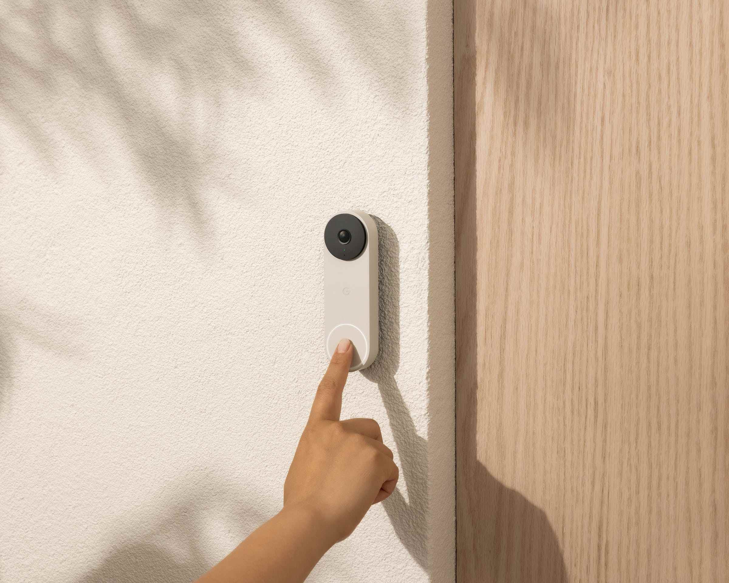 Google Nest Doorbell (kablolu) IP54 hava koşullarına dayanıklıdır. 