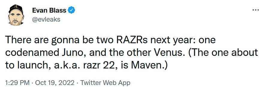 Evan Blass, Motorola'nın gelecek yıl bir çift Razr katlanabilir telefon çıkaracağını söyledi - Motorola, 2023'te bir çift Razr modelini piyasaya sürmeye karar verdi