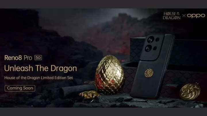 Oppo, Reno 8 Pro House of the Dragon Limited Edition'ı yakında Hindistan'da piyasaya sürmeyi planlıyor