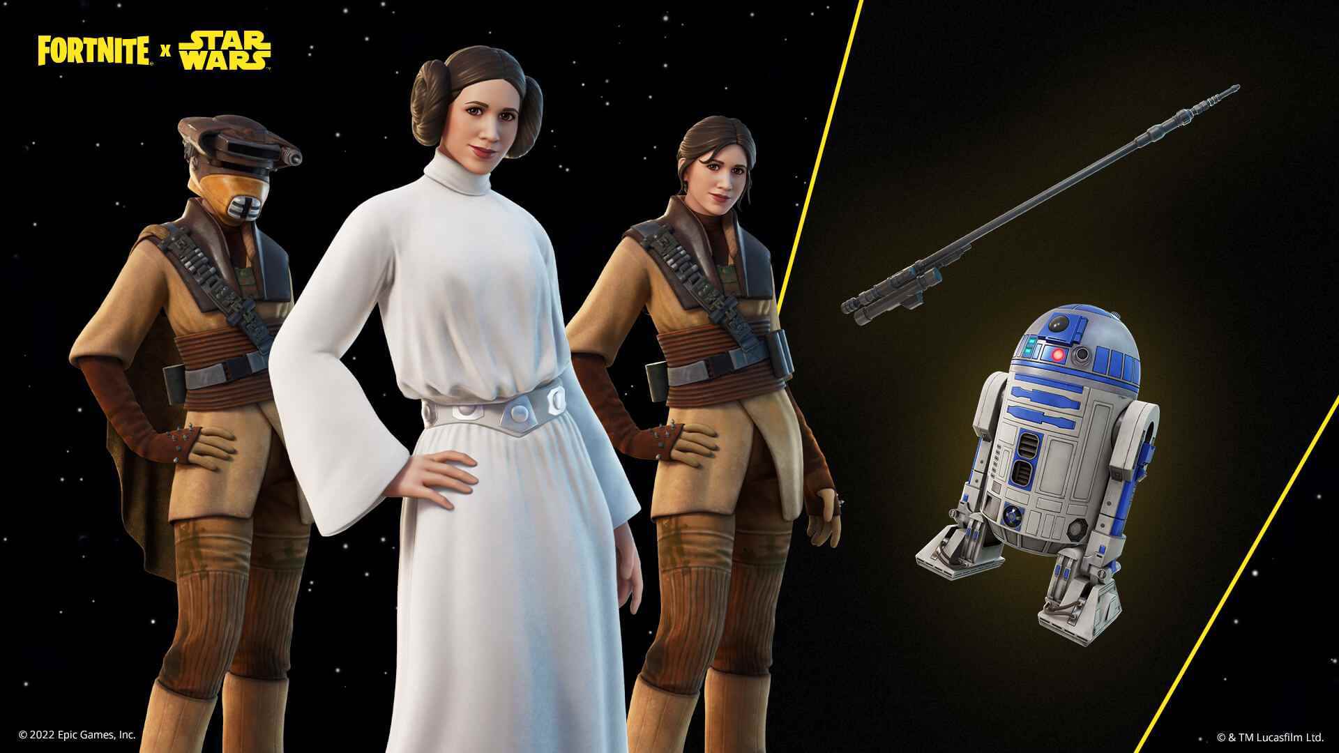 Fortnite Leia Organa Orijinal Üçleme Öğeleri