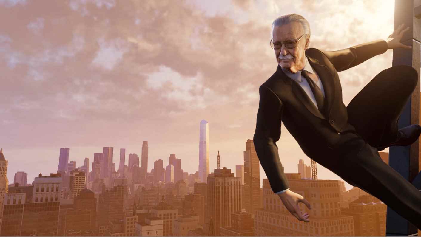Stan Lee, Spiderman PC'nin ana menüsünde