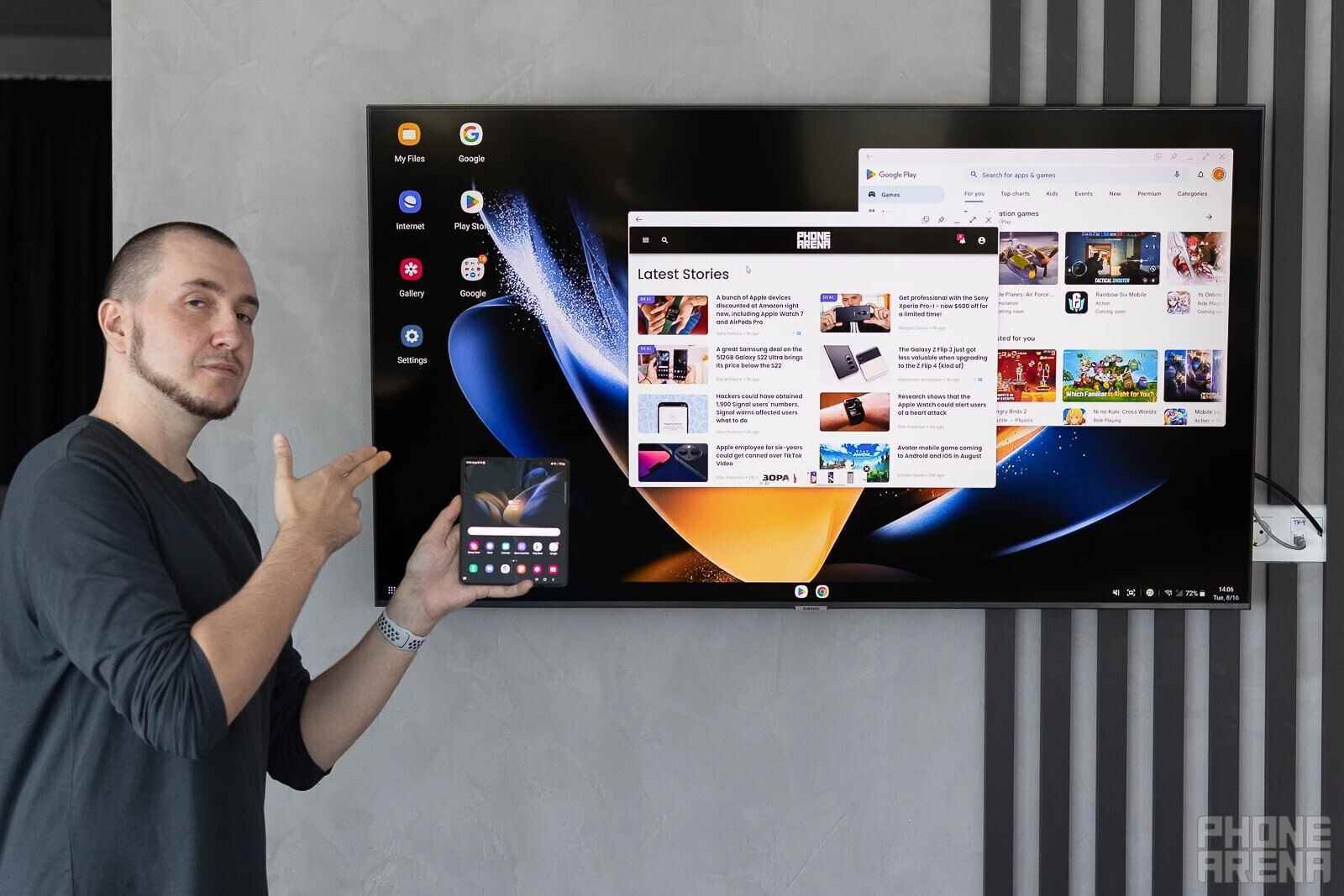 Samsung DeX iş başında, Z Fold 4'ten akıllı TV'ye akış - Pixel Fold, Z Fold 5, S23 Ultra: Bir sonraki büyük telefonumu seçmek 2023'te zor olacak!