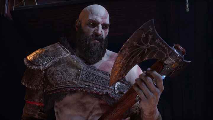 Kratos, Leviathan Baltasına bakar.