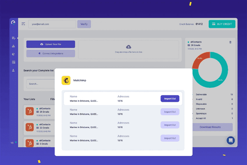 illüstrasyon platformu e-posta listesi doğrulaması