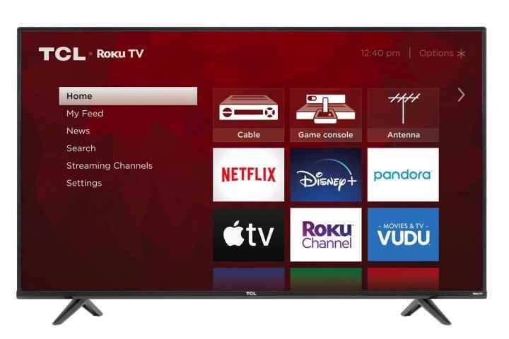 TCL 75 inç 4K Roku akıllı TV.