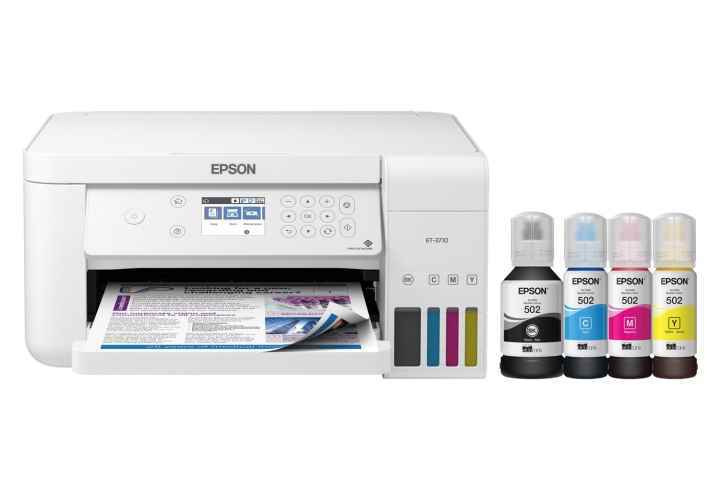 Beyaz arka planda Epson EcoTank ET-3710 Hepsi Bir Arada Supertank Yazıcı.