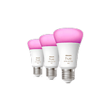 3 renkli lambalı, köprü ve dimmer anahtarlı Philips Hue başlangıç ​​seti