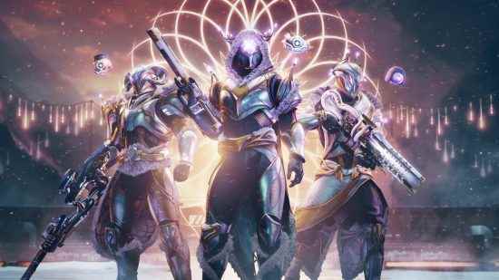 Destiny 2 Dawning Guide: Kurabiye tarifleri, ödüller ve daha fazlası: Muhafızlar, Dawning zırh süslerini sergiliyor.