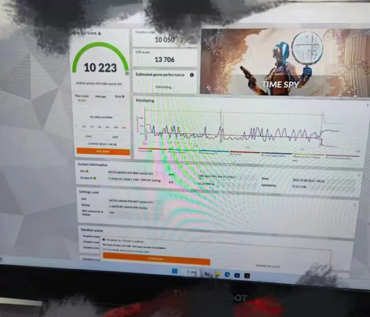 Bir iddia edilen NVIDIA GeForce RTX 4060 Dizüstü Bilgisayar GPU performans karşılaştırması sızdırıldı.  (Resim Kredisi: ITHome)