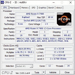 AMD Ryzen 7900, Ryzen 7700 ve Ryzen 7600 kullanıma hazır.  CPU-Z veritabanına dahil olan işlemciler