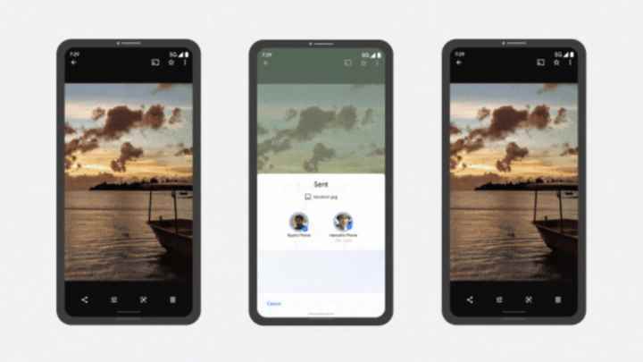Google Nearby Share, Android'de yeniden tasarladığınız Materyal'i alır