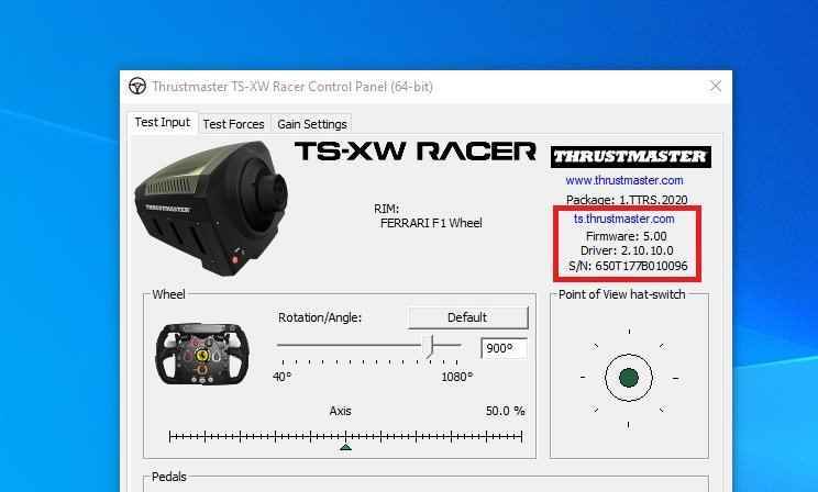 Thrustmaster Donanım Yazılımı