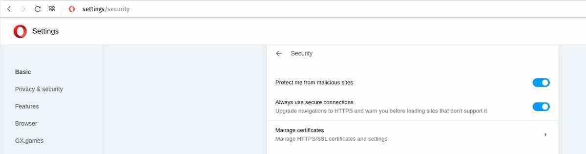 Güvenlik'te Her zaman HTTPS kullan girişi.