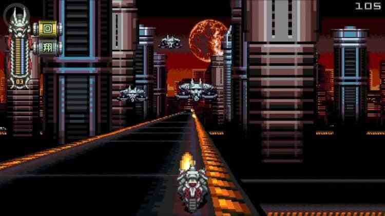 Vengeful Guardian Moonrider - Bir SNES Modu 7 segmenti bile var