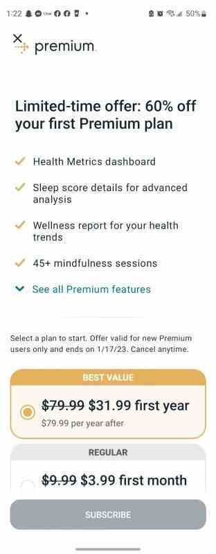 Fitbit Premium %60 indirim (9to5Google) - Fitbit Premium, 2023 hedeflerini gerçekleştirmenize yardımcı olacak büyük bir indirim alıyor