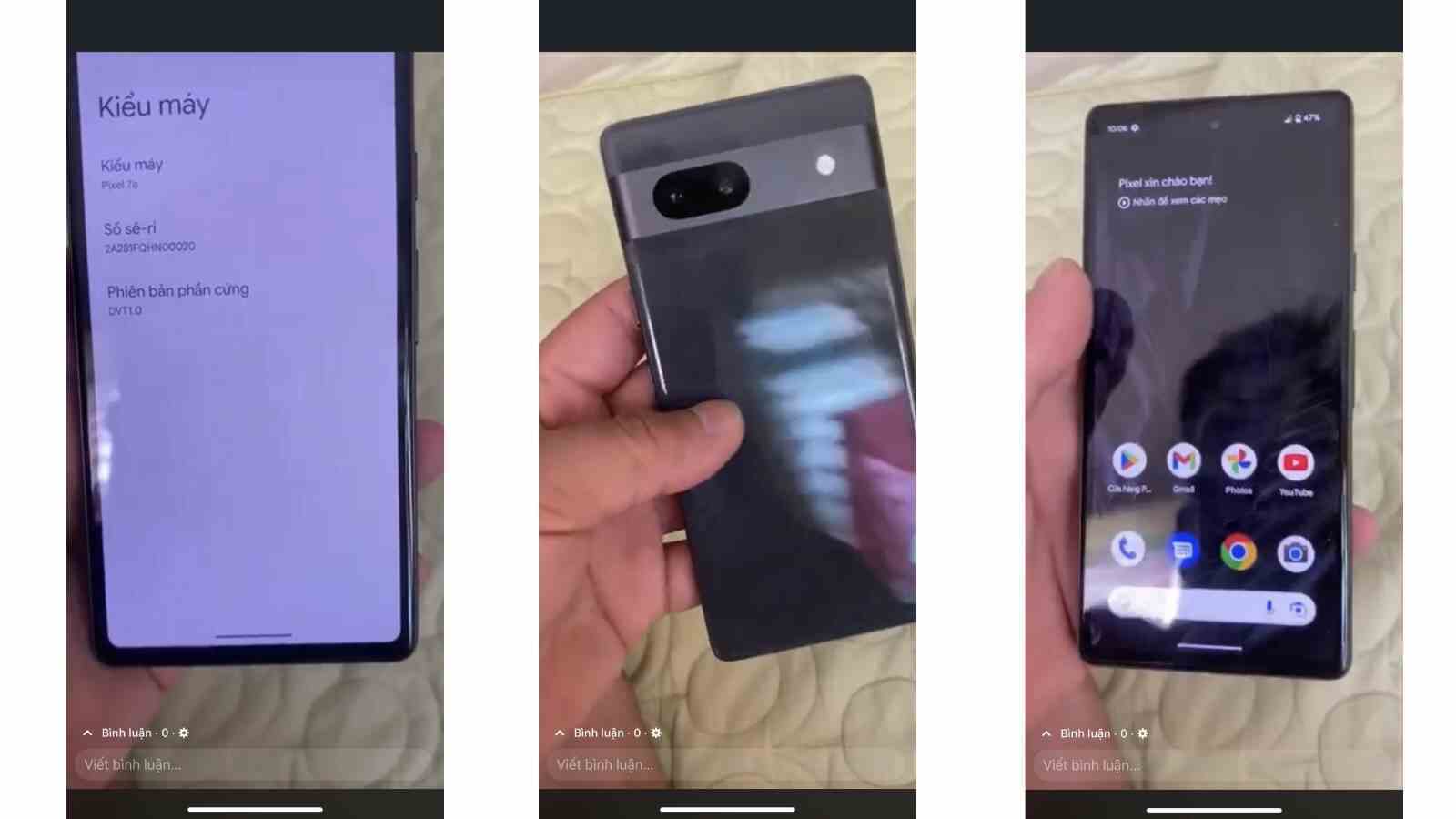 Pixel 7a görüntüleri sızdırıldı - Pixel 7a DVT biriminin iddia edilen uygulamalı görüntüleri devasa çerçeveleri gösteriyor